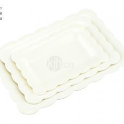 花邊長方餐盤(4、6PCS