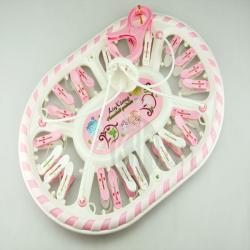 時(shí)尚雙色長(zhǎng)圓形24夾曬