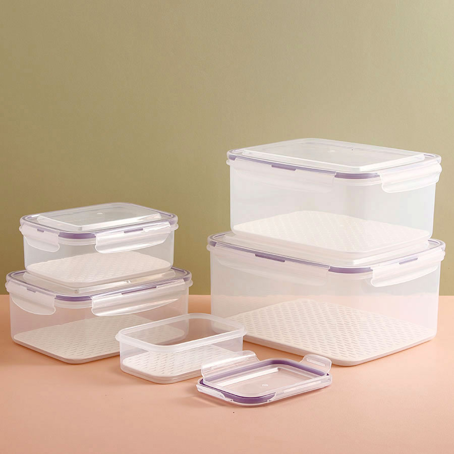 美時(shí)長方形密封瀝水保