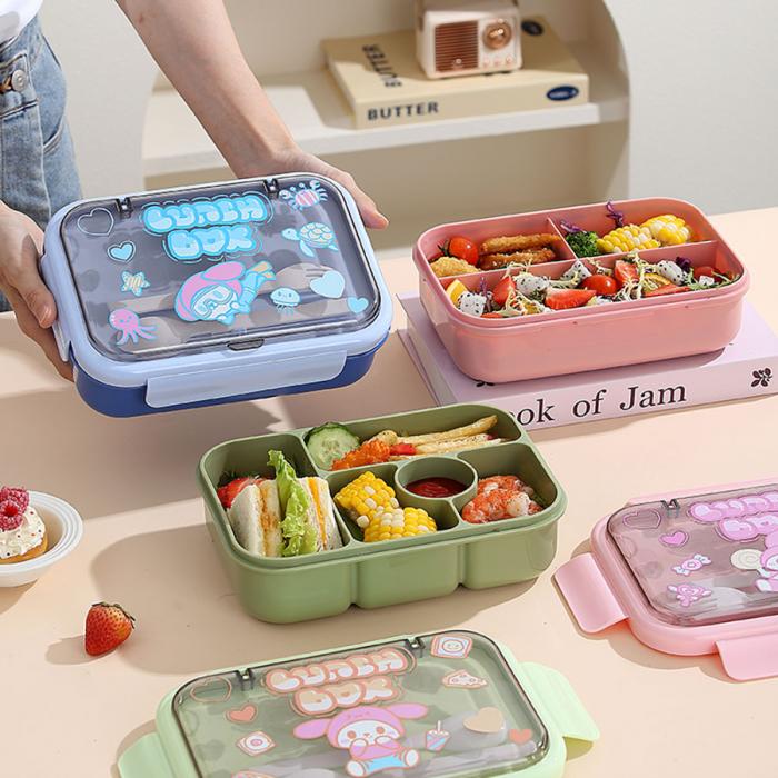 卡通分格飯盒(三分格/
